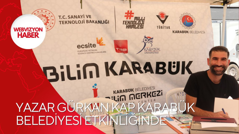 YAZAR GÜRKAN KAP KARABÜK BELEDİYESİ ETKİNLİĞİNDE