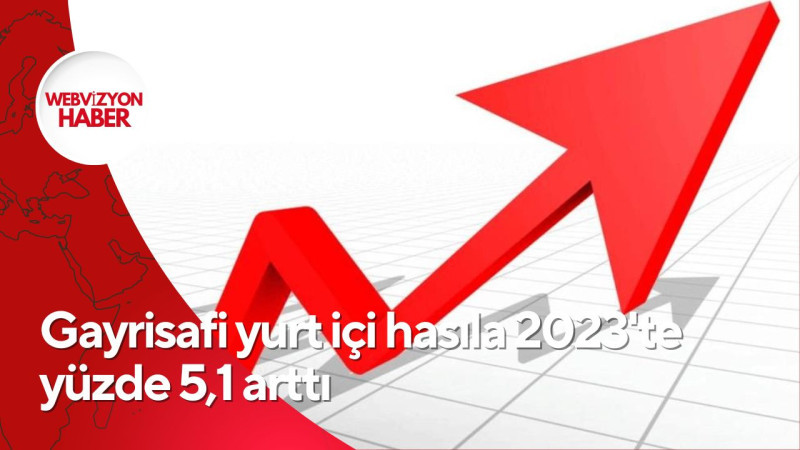 Gayrisafi yurt içi hasıla 2023'te yüzde 5,1 arttı