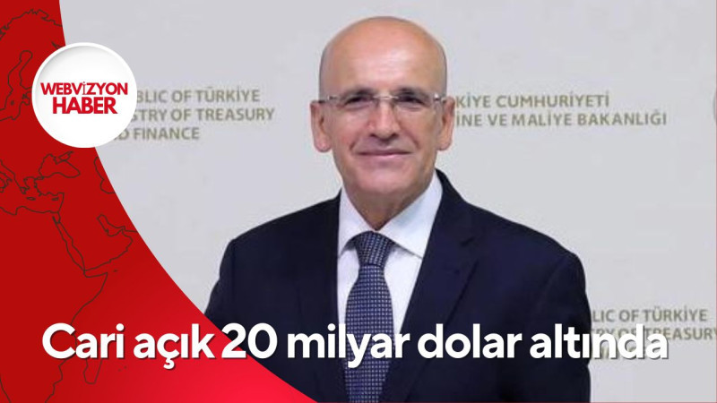 Cari açık 20 milyar dolar altında