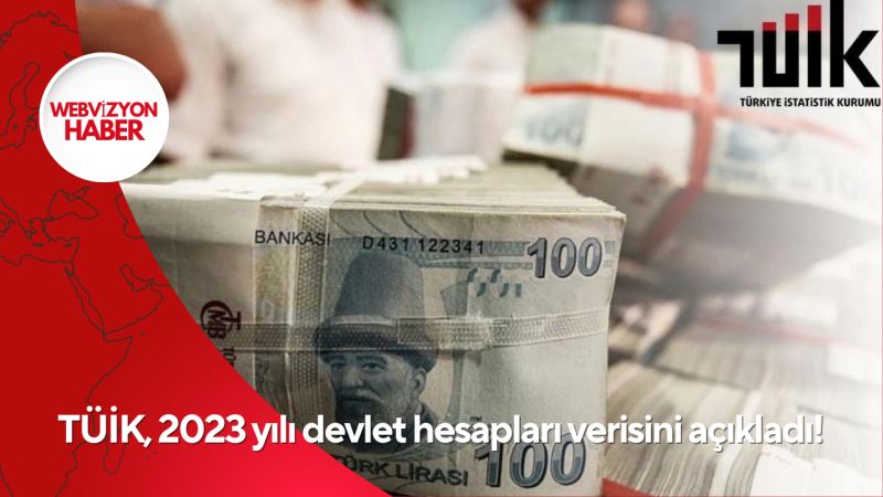 TÜİK, 2023 yılı devlet hesapları verisini açıkladı!