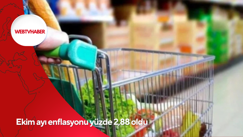 Ekim ayı enflasyonu yüzde 2,88 oldu