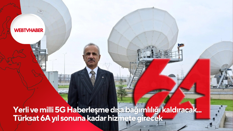 Yerli ve milli 5G Haberleşme dışa bağımlılığı kaldıracak... Türksat 6A yıl sonuna kadar hizmete girecek