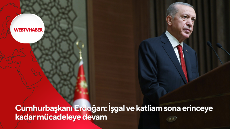 Cumhurbaşkanı Erdoğan: İşgal ve katliam sona erinceye kadar mücadeleye devam