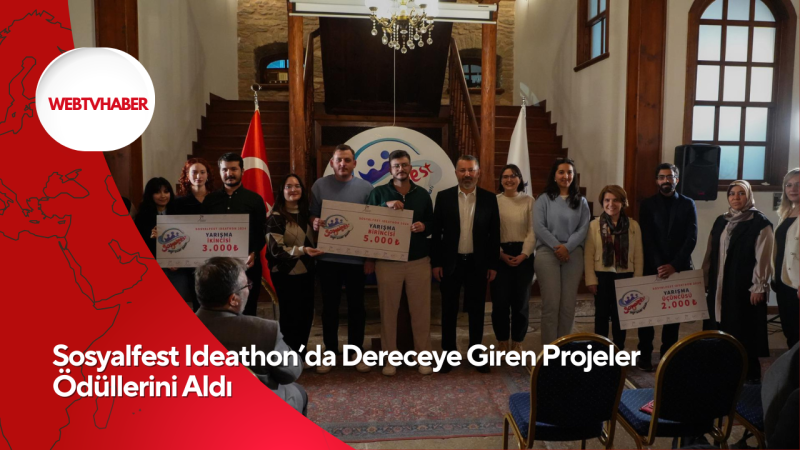 Sosyalfest Ideathon’da Dereceye Giren Projeler Ödüllerini Aldı