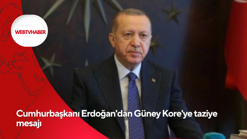 Cumhurbaşkanı Erdoğan'dan Güney Kore'ye taziye mesajı