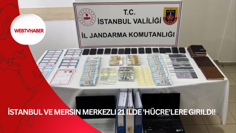 İstanbul ve Mersin merkezli 21 ilde 'Hücre'lere girildi!