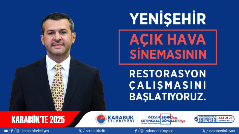 Yenişehir Açık Hava Sineması Yıllar Sonra Yeniden Hayat Buluyor