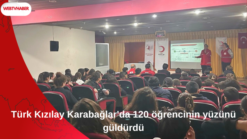 Türk Kızılay Karabağlar'da 120 öğrencinin yüzünü güldürdü