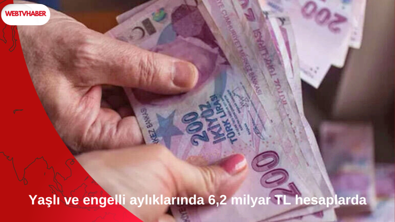 Yaşlı ve engelli aylıklarında 6,2 milyar TL hesaplarda